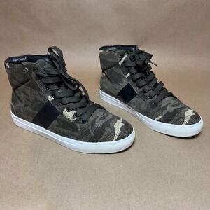 Steve Madden Men's Corduroy Camouflage High Top Sneakers Shoes Size 9 Streetwear